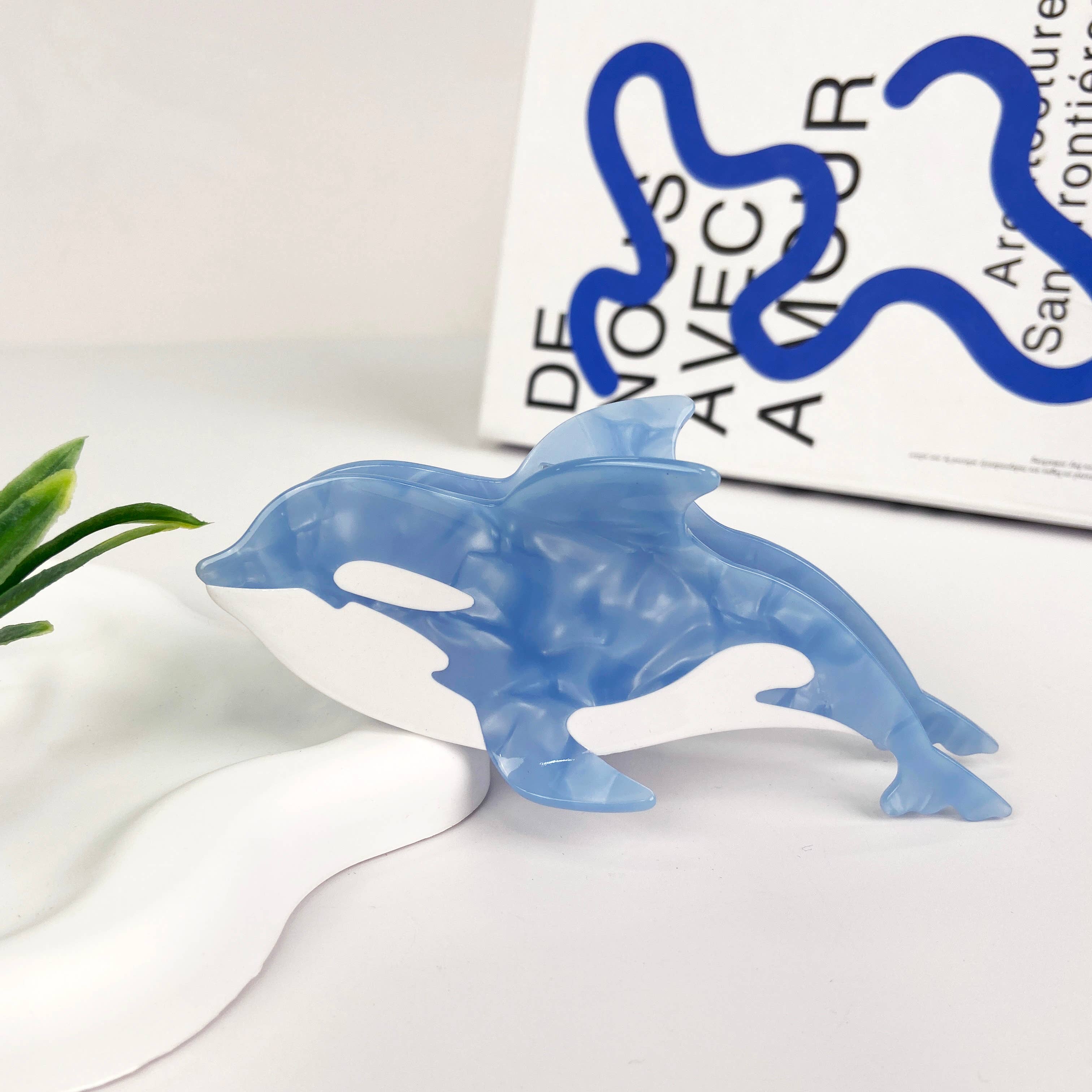 TheDivaSoap – Großhandel Haarclip – Damen – Orca Haarspangen, Krallenclip aus Azetat von Marine Life2