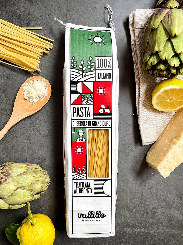 Linguine - 100% Italian artisanal pasta for wholesale by Vallillo