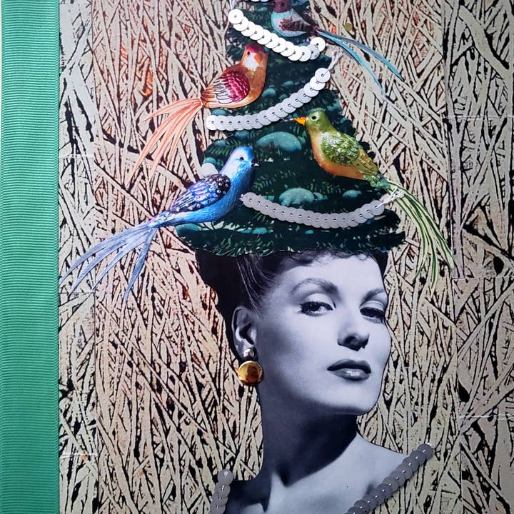 Erica DiPaolo Designs - Wholesale Christmas Card - Christmas Hat Card, Christmas Tree Hat,Maureen O'Hara Card2