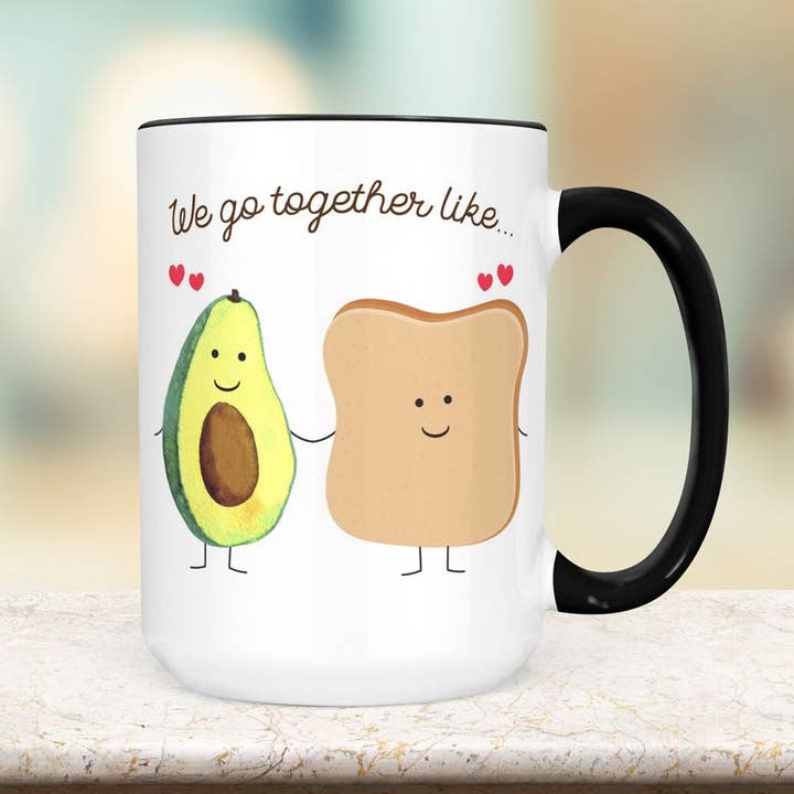 Avocado Toast Coffee Mug for wholesale by Foxy Mug