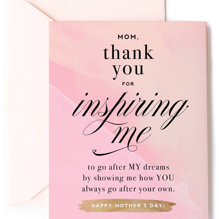 Kitty Meow Boutique - Wholesale Mother's Day Card - Inspiring Me - Sweet Mother's Day Greeting Card0