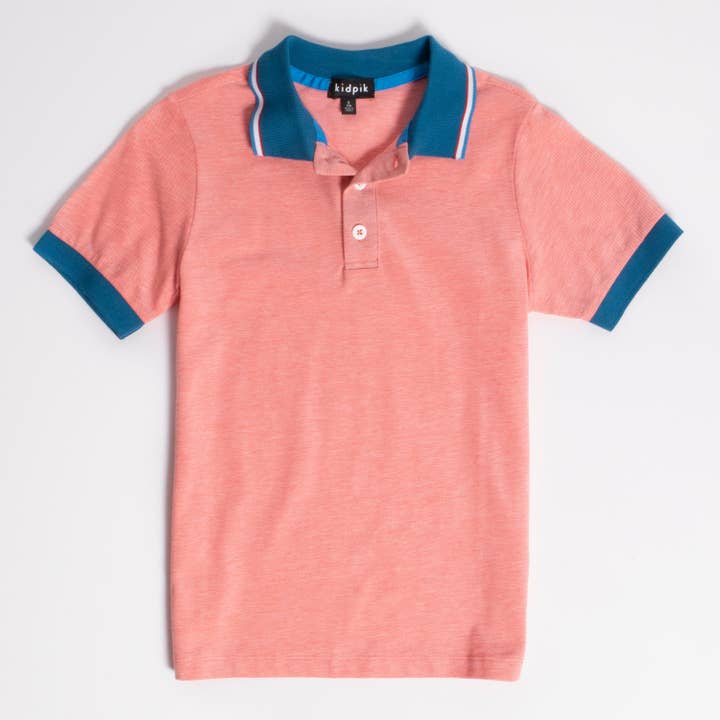 2 Toned Pique Polo for wholesale by Kidpik