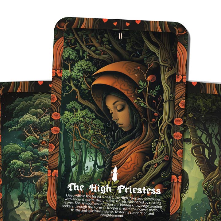 Ibiza Tarot USA – wholesale Tarot cards – The Forest's Keeper Tarot - 22 Major Arcana - A unique spiritual journey - Protecting and communing with the ancient wisdom of the woods.6
