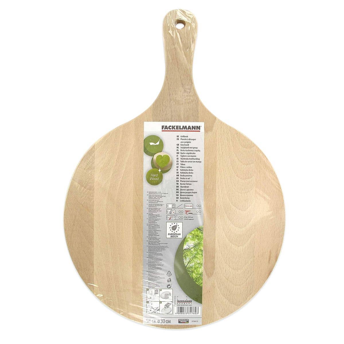 Zenker - Wholesale Cutting Board - Pizza and flammkuchen wooden board 30 cm Fackelmann Wood Edition8
