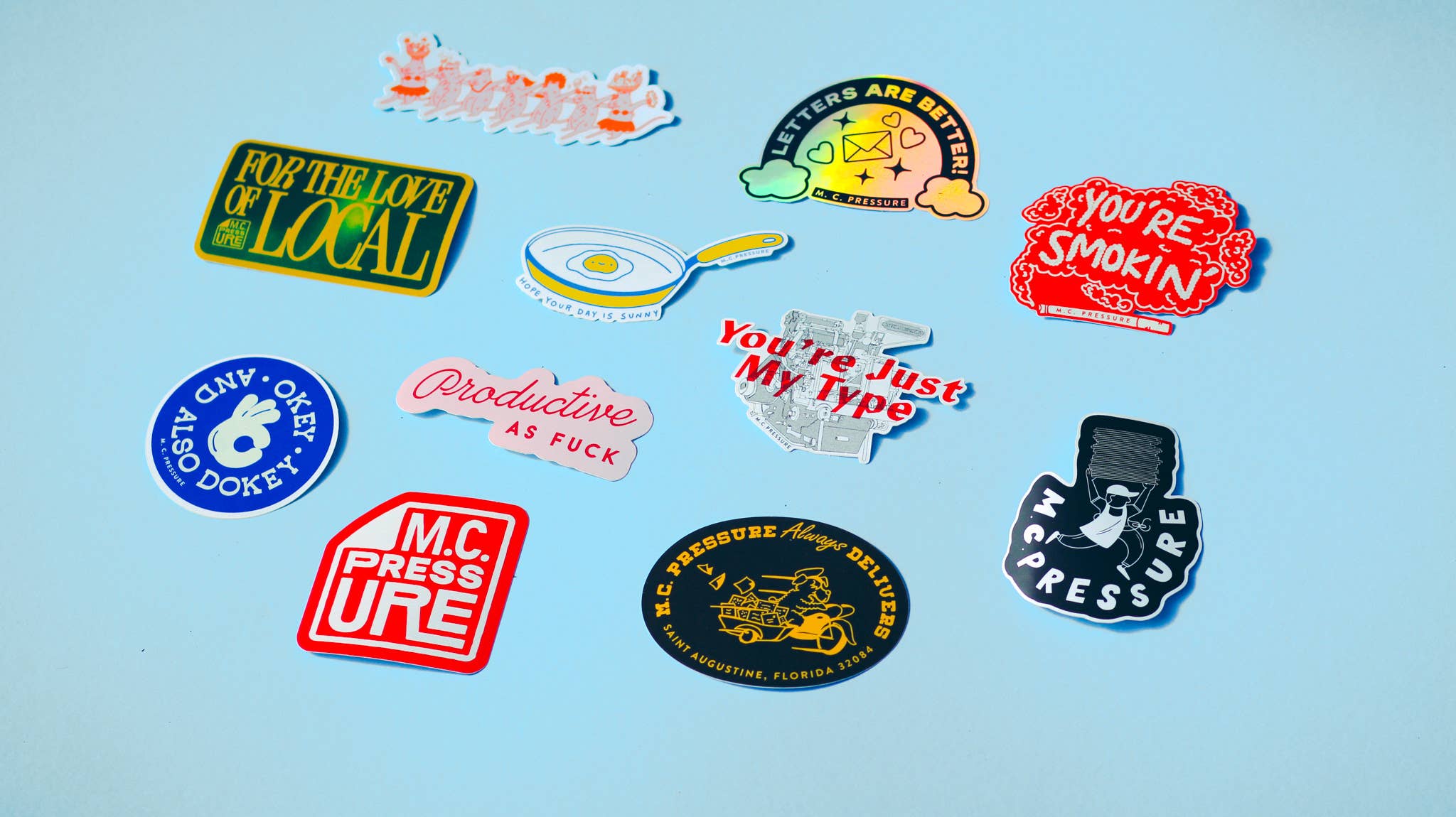 M.C. Pressure - Wholesale Sticker - M.C. Pressure Always Delivers Sticker3