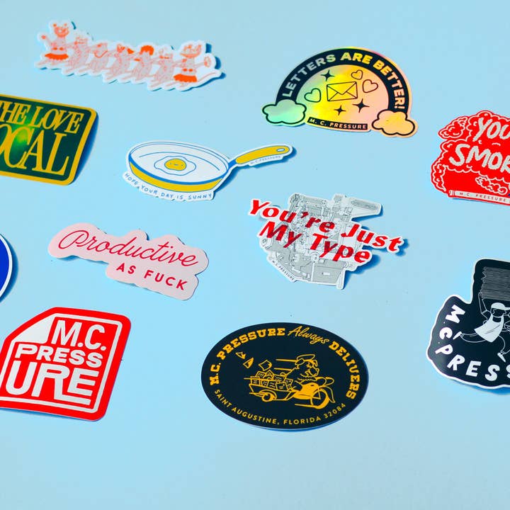 M.C. Pressure - Wholesale Sticker - M.C. Pressure Always Delivers Sticker3