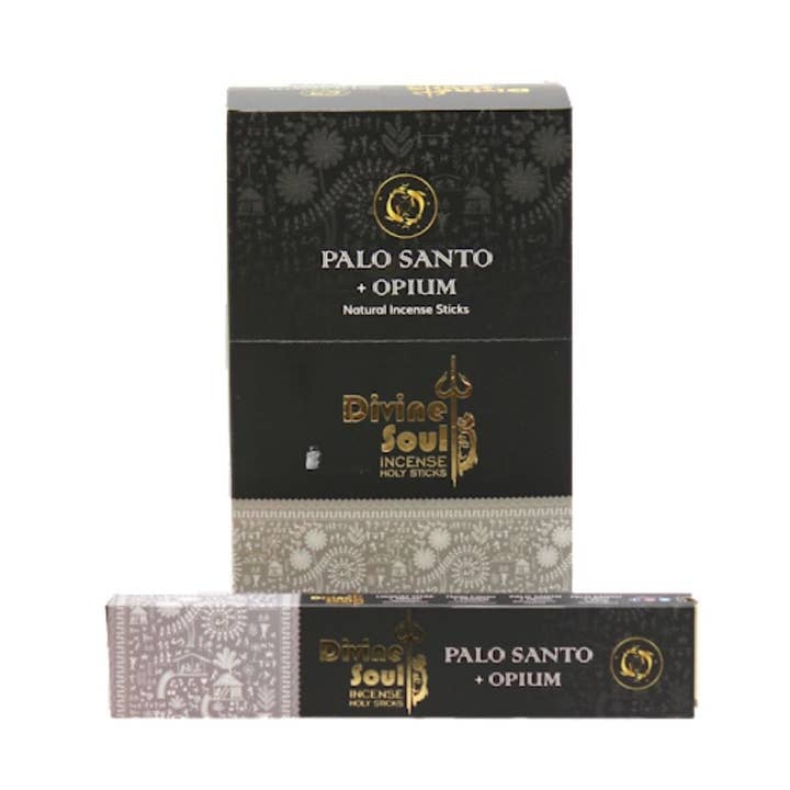 Earths Elements Wholesale - Wholesale Incense - Divine Soul - Palo Santo + Opium1