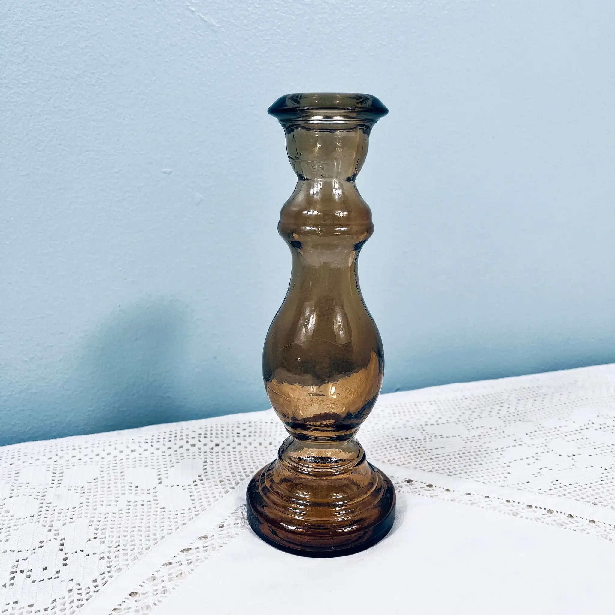 Jarapa - Wholesale Candle holder - Recycled Glass Candlestick 20cm2