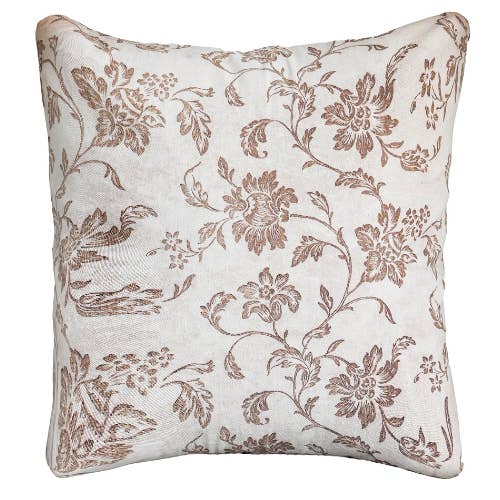 Urbane Hide – Cuscino Floreale Vintage – Beige Cotone 45×45 per la vendita all'ingrosso da parte di Urbane Hide