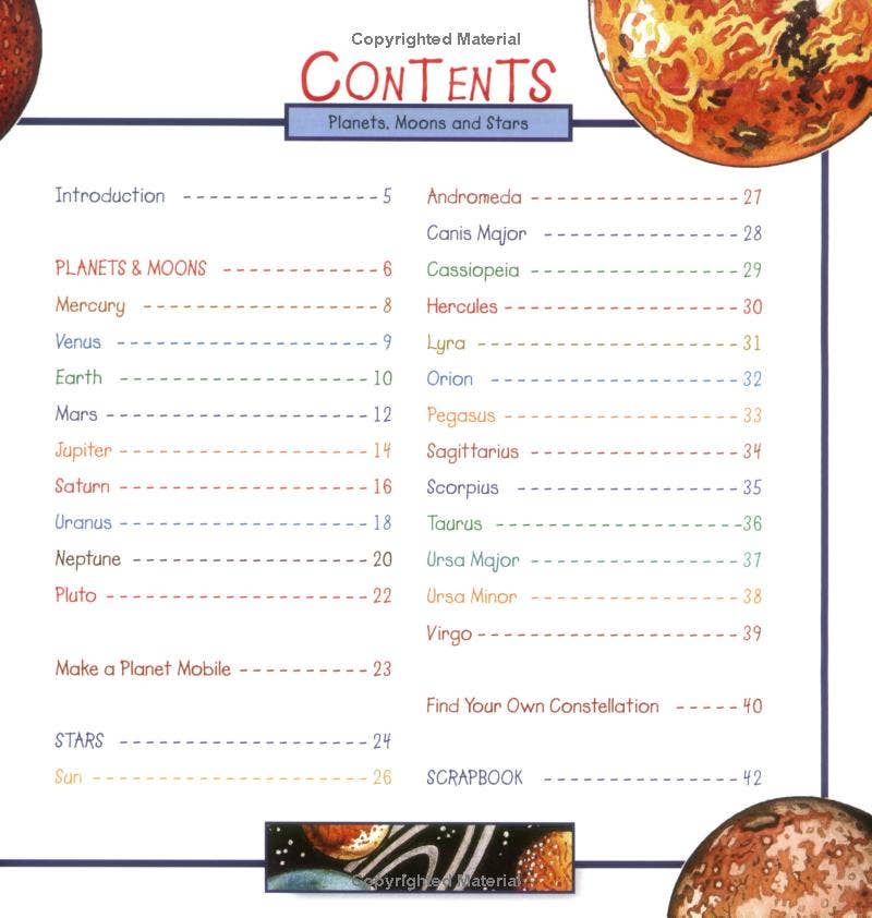 REMOVED BRAND - Wholesale Science & Math - Planets, Moons and Stars: Take-Along Guide2
