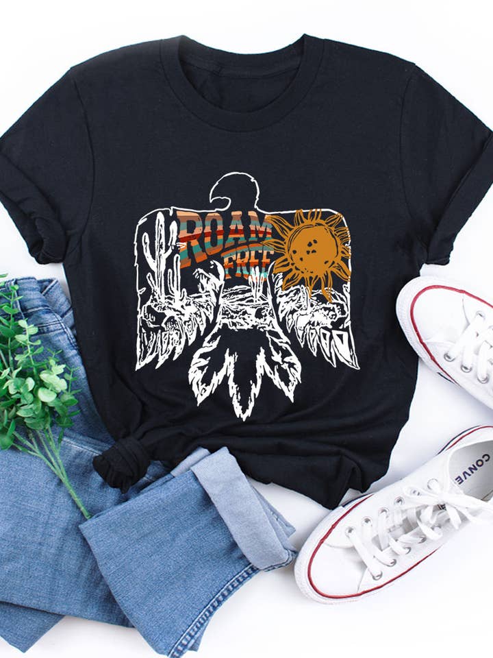 ROAM FREE,EAGLE,DESERT,CACTUS UNISEX SHORT SLEEVE for wholesale by COLORBEAR