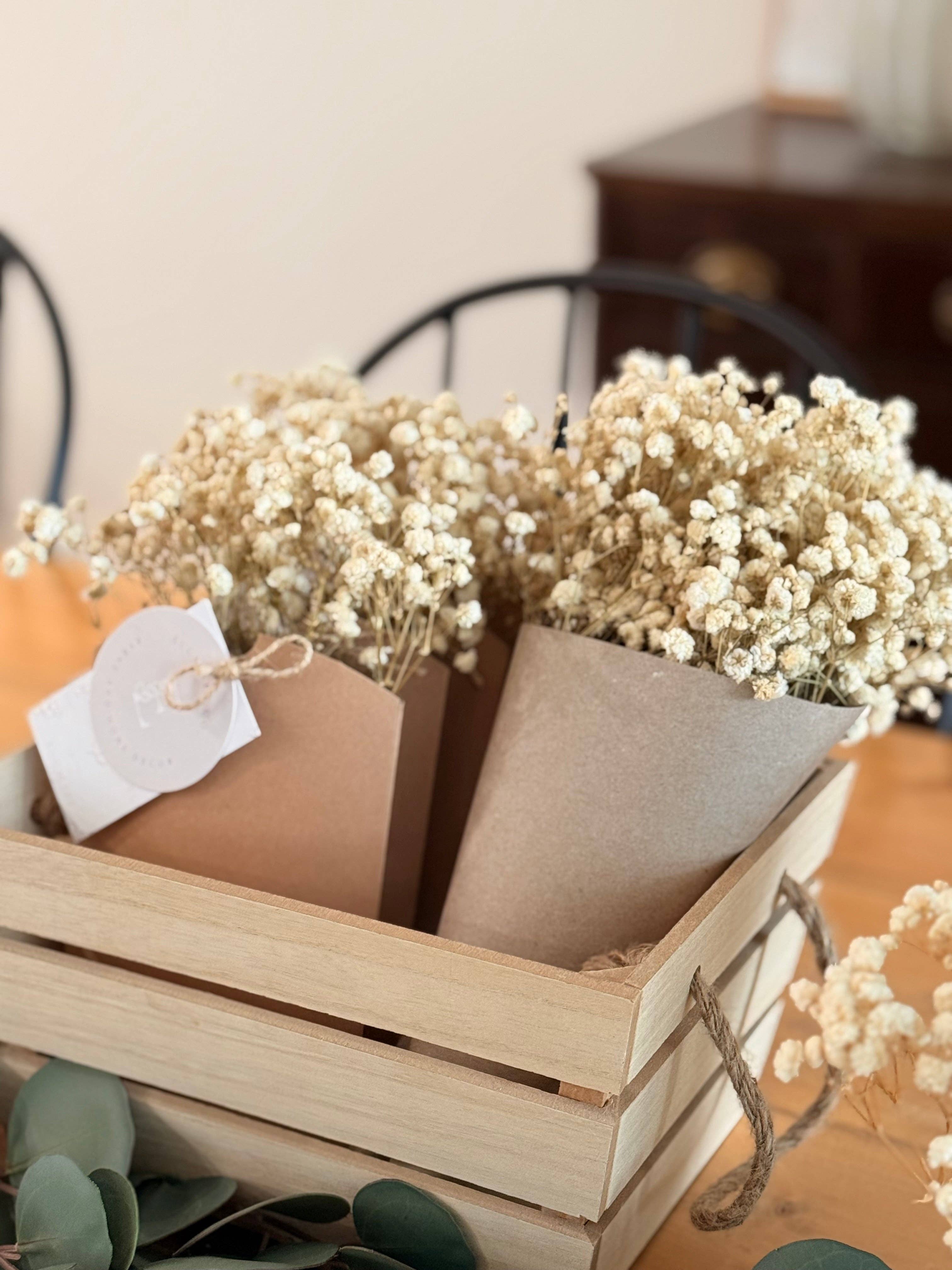 Eucalypt Co. - Wholesale Dried/pressed flowers - Preserved Babies Breath Bundles1