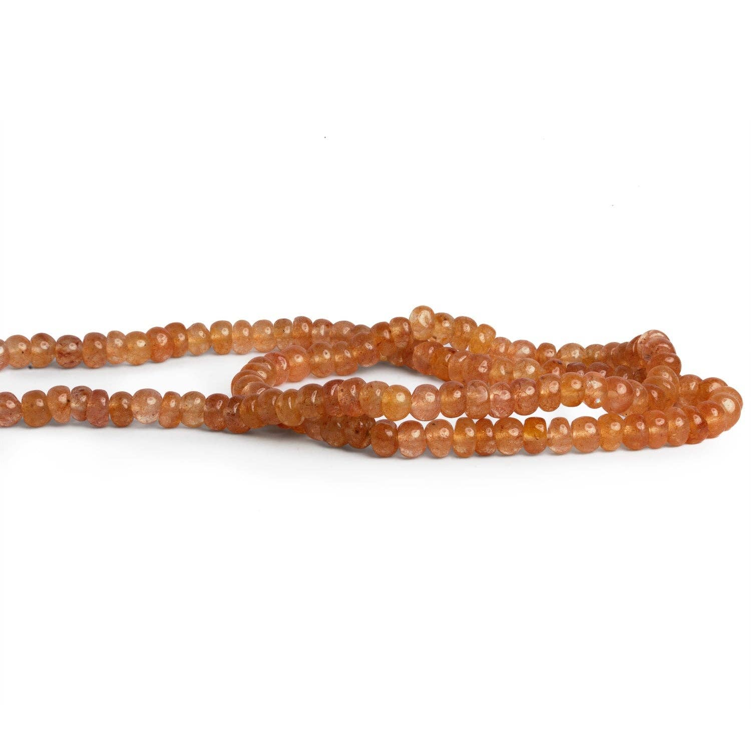 The Bead Traders - Wholesale Beads - 4-5mm Honey Aventurine Plain Rondelles 14 inch 90 beads1