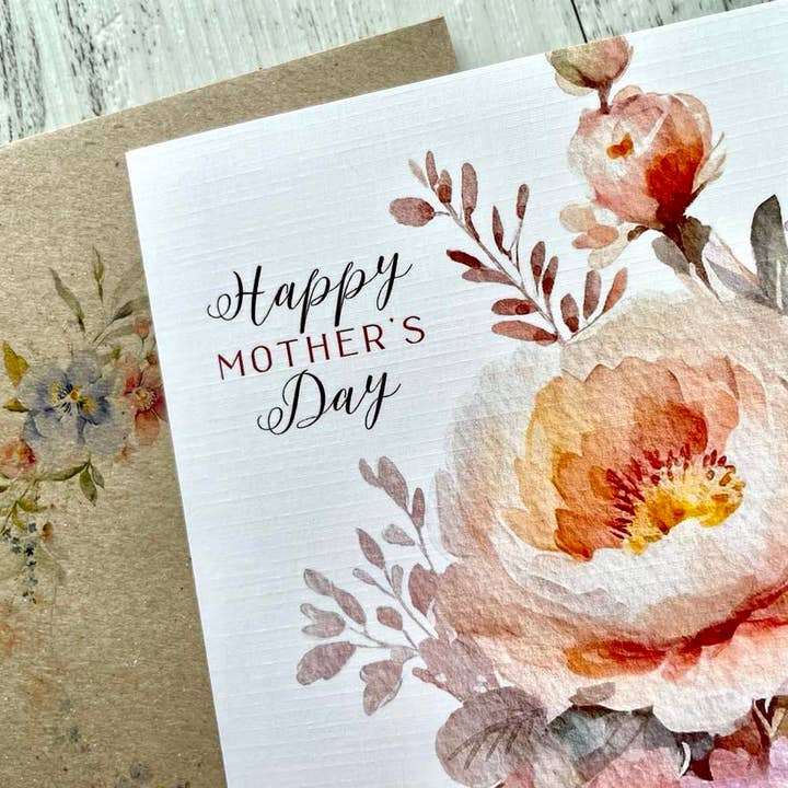 Scattered Seed Co - Wholesale Motherβs Day card - SPRING FLORAL Mothers Day card - Happy Mother's Day2