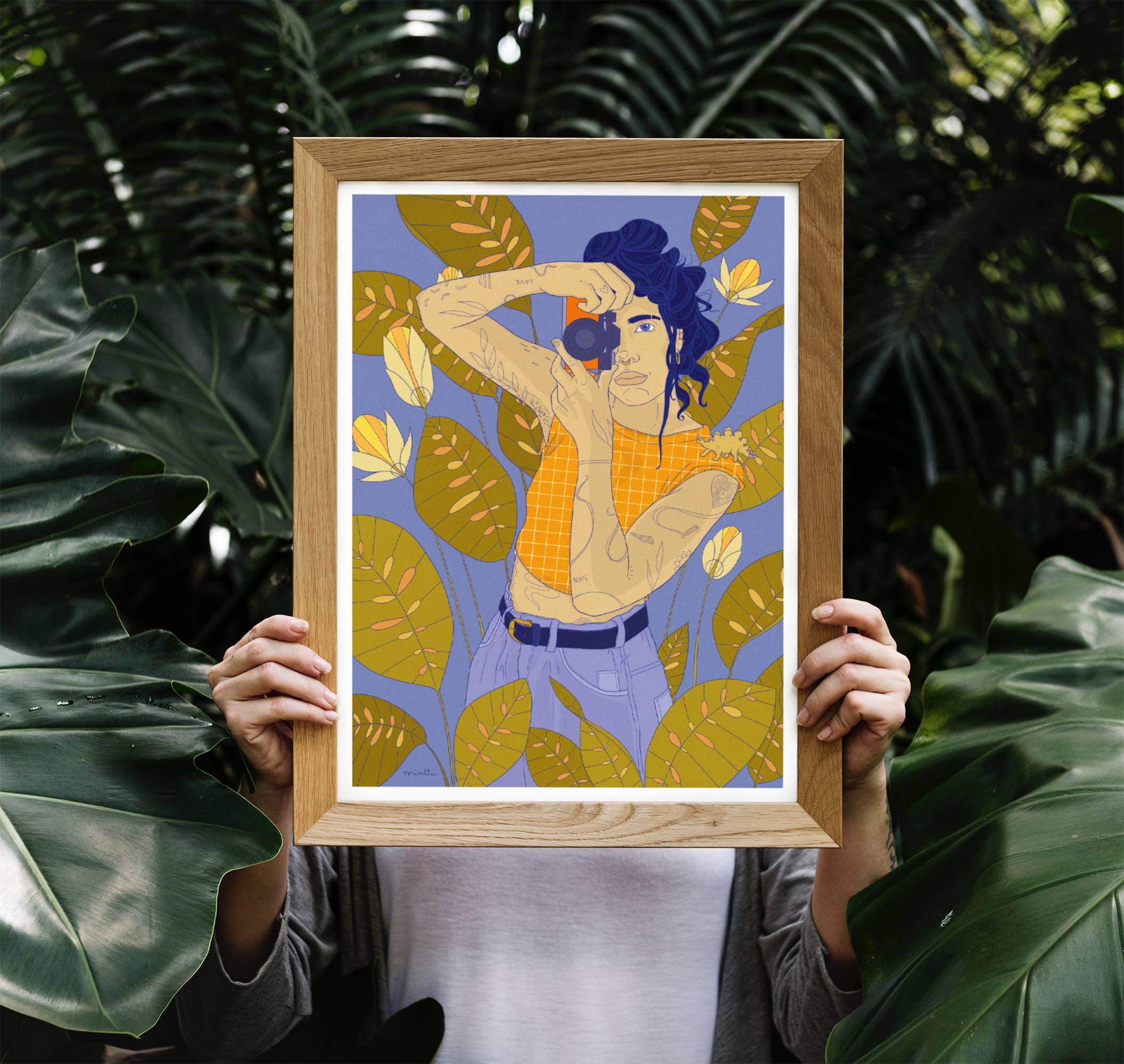 minttu illustrations - Wholesale Art Print - Art print "female gaze"2