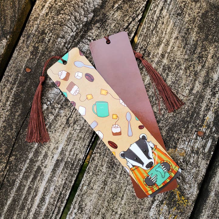 Cosy Hot Beverage Badger 2x8 boekenlegger voor wholesale door Salt Birch