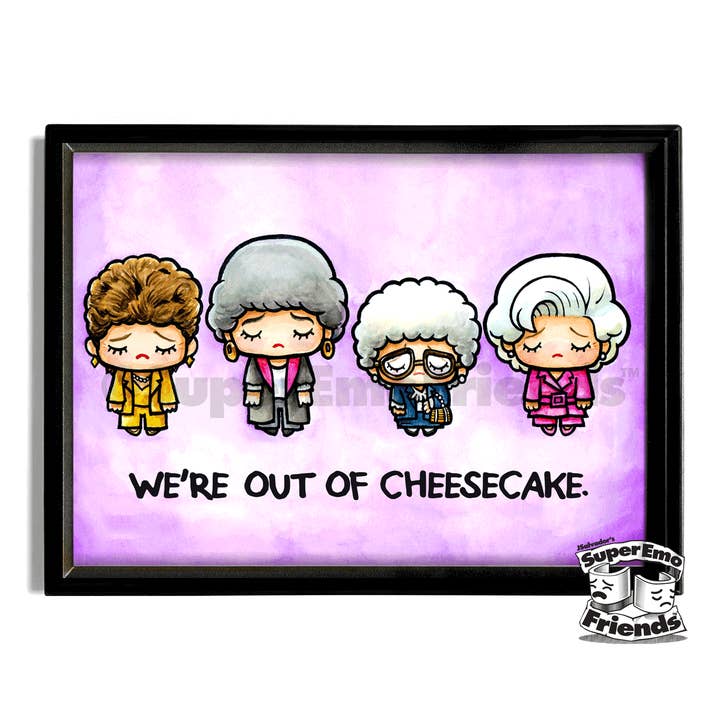 SuperEmoGoldies Framed 5x7 Print for wholesale by SuperEmoFriends