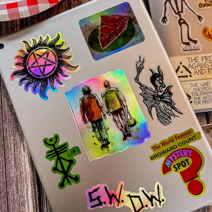 Conquest Journals - Wholesale Sticker - Supernatural John's Journal & Iconic Art Decals (60-Pack)