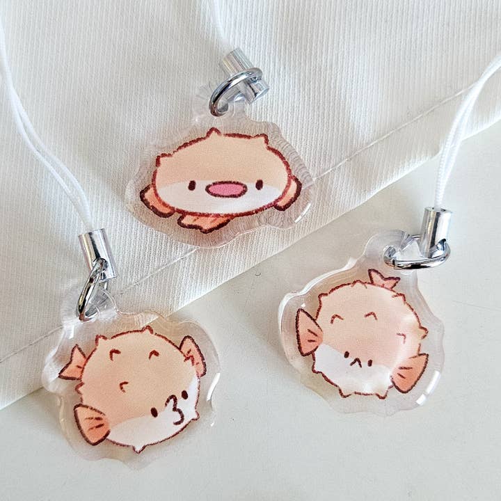 Auscultador de Telemóvel Pufferfish por atacado de Zellie's Koi Pond