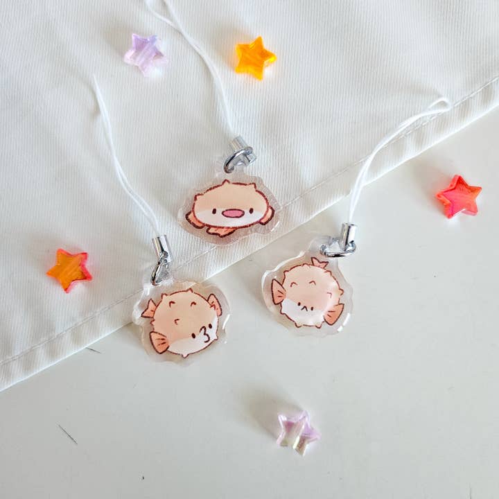 Auscultador de Telemóvel Pufferfish por atacado de Zellie's Koi Pond