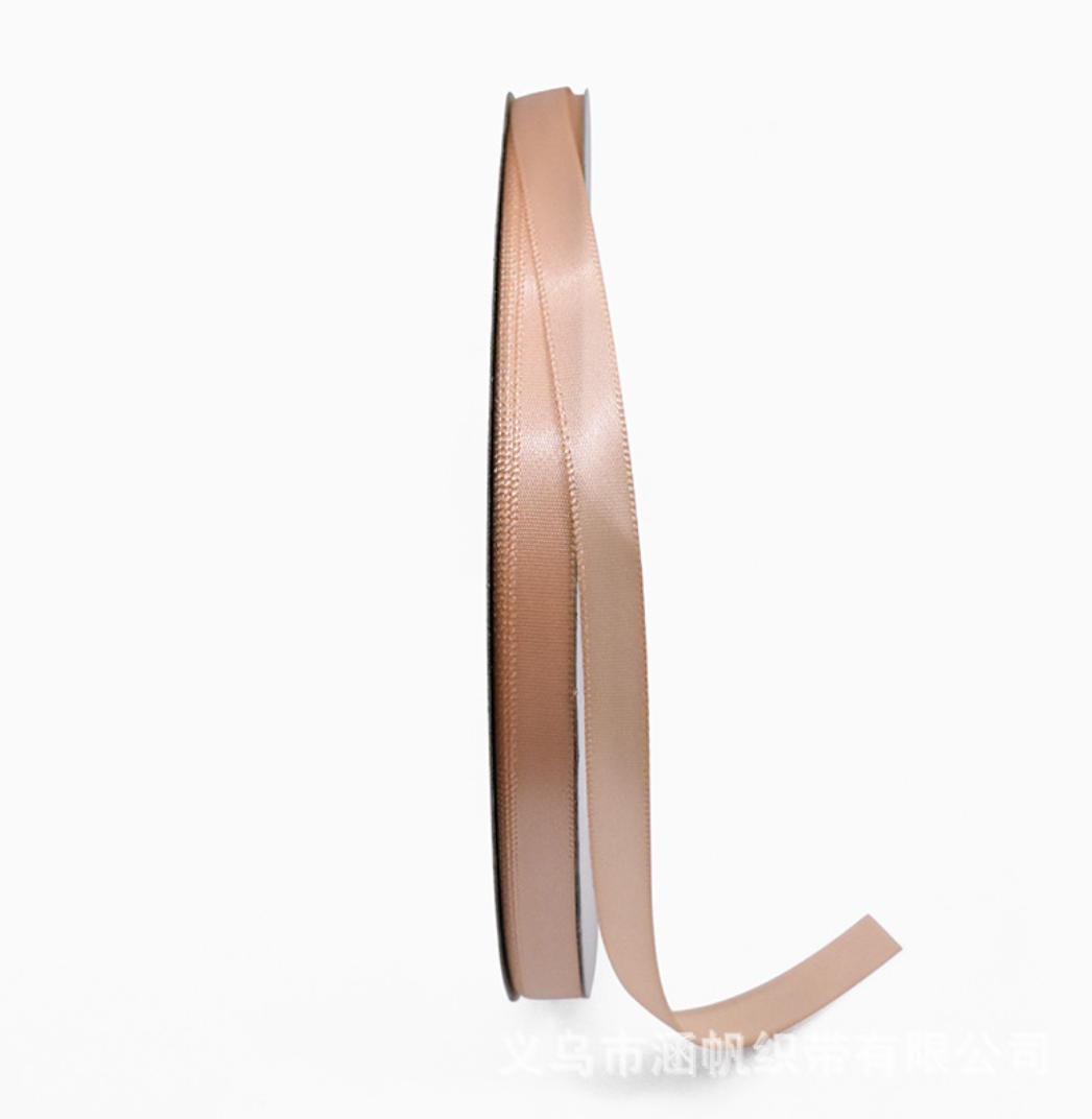 ByHome - Wholesale Ribbon - Gift Wrapping - 2/5" x 100 yds, narrow double layered satin polyester ribbon5