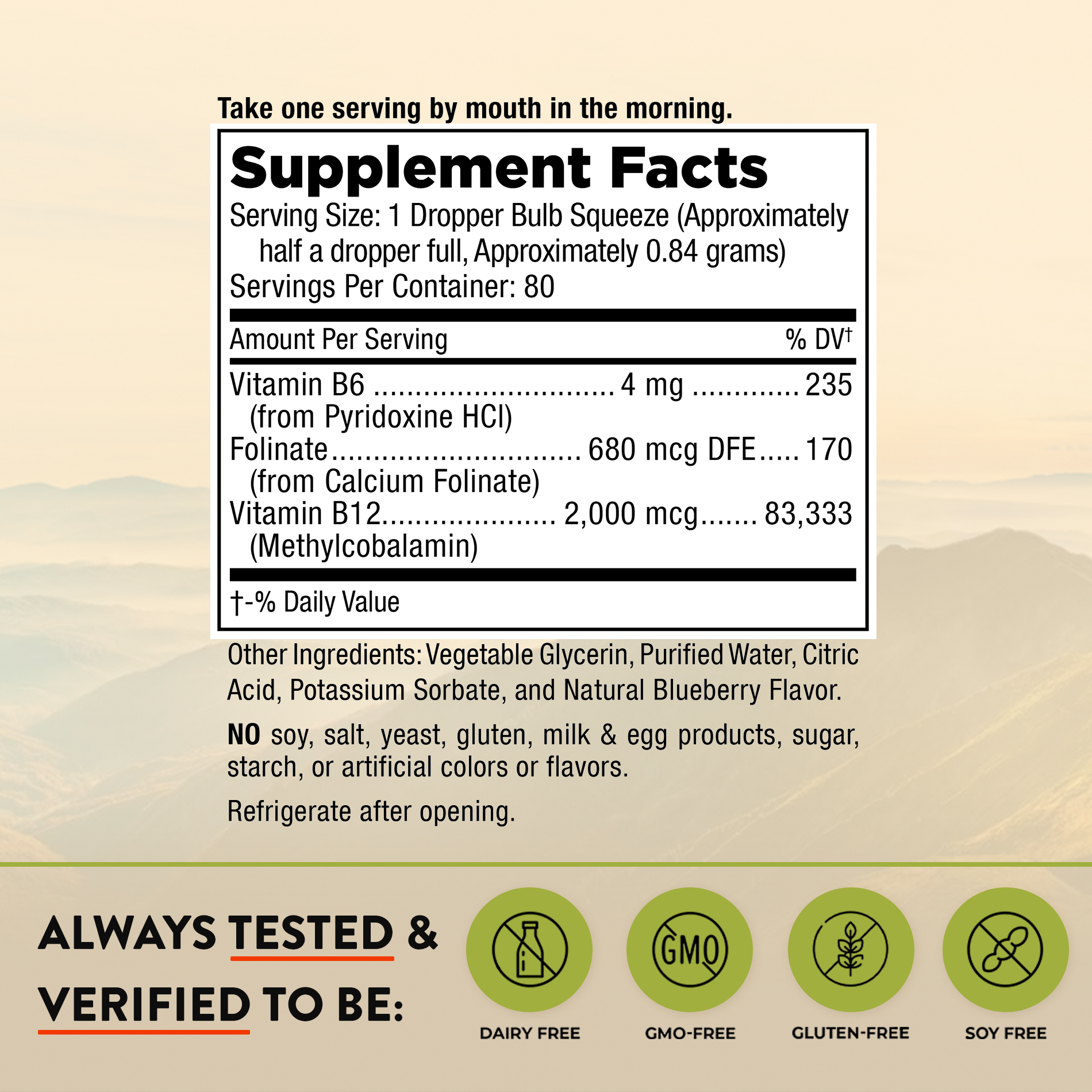 Mt. Angel Vitamins - Wholesale Oral Supplement/Vitamin - Mt. Angel Vitamins' B-12 Essential Trio Liquid - 2 Fluid Oz1