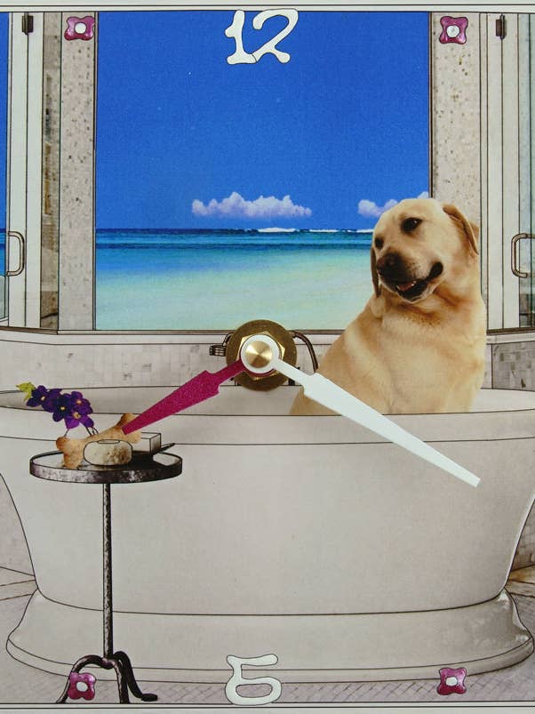 That's My Bone Collage Clock for wholesale by Lea Alboher