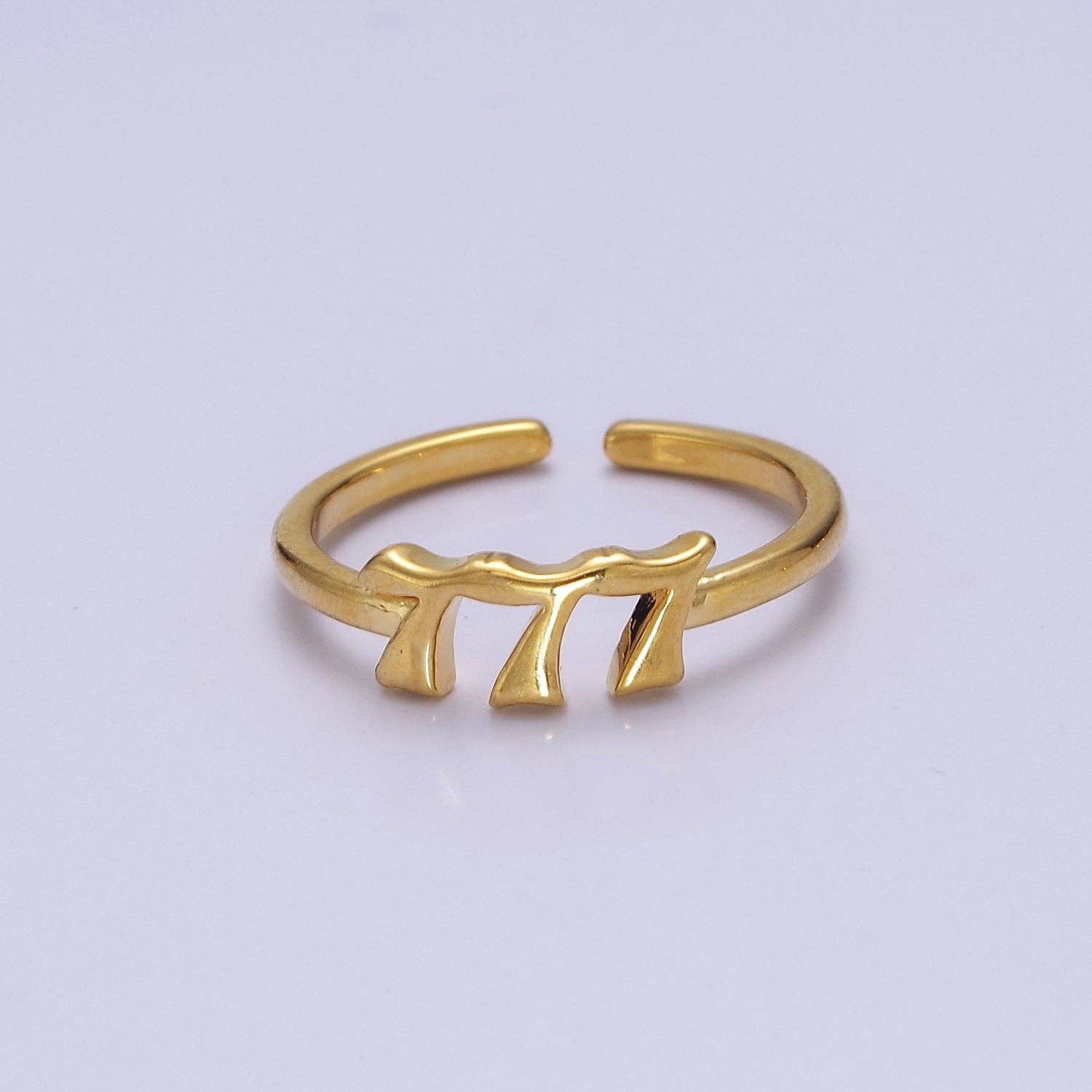 Aim Eternal - Wholesale Band/Stacked Ring - Dainty Angel Number Ring, Minimalist Gold Filled Ring Unisex6