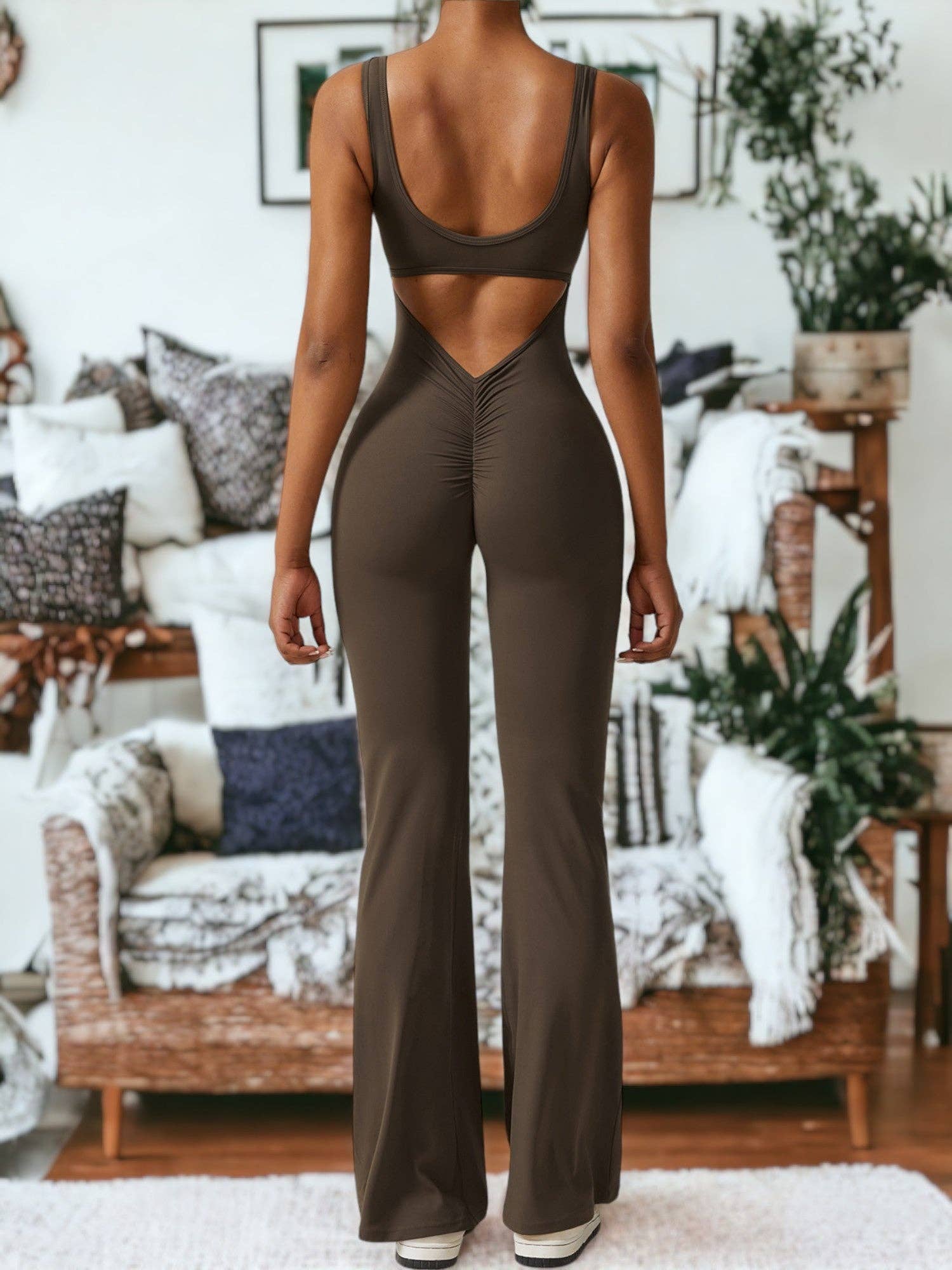 Active by Anna-Kaci - Wholesale Unitard - Women's - Hip Lifting Tight-Fitting Yoga One-Piece Fitness Clothes5