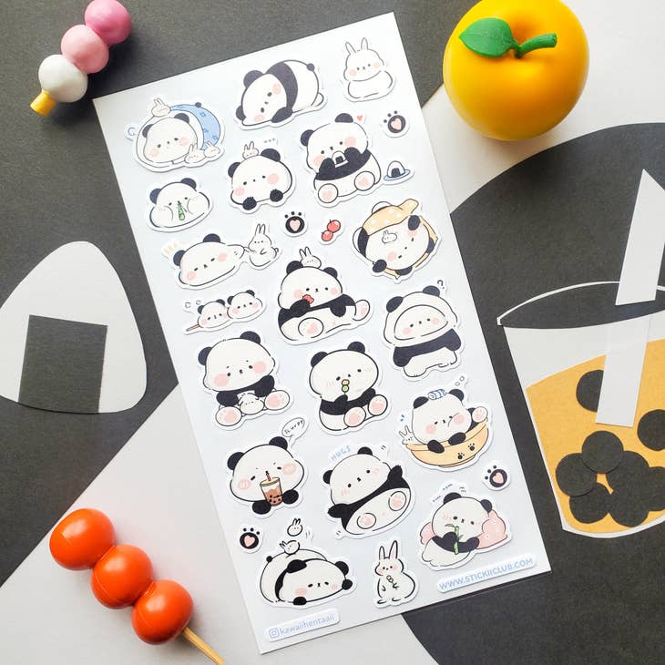 STICKII - Wholesale Sticker - Panda & Bun Pals Sticker Sheet