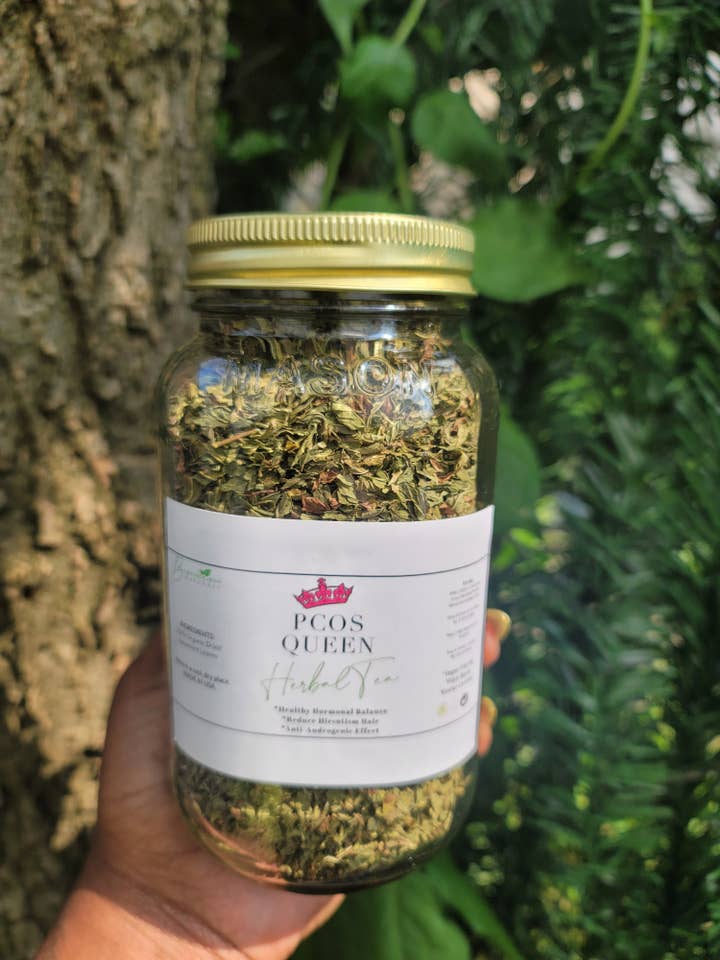 Bconscious Naturals™ Spearmint Leaves (Hair Reducing Tea Blend)
Hormonal Tea Blend in Eco-Friendly Mason Jars for Natural Hair Reduction Support for wholesale by bconsciousnaturals