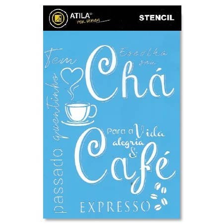 Atiladecor, Artesanato Lda - Wholesale Stencil/Craft Die - Tea And Coffee Stencil 20X30Cm