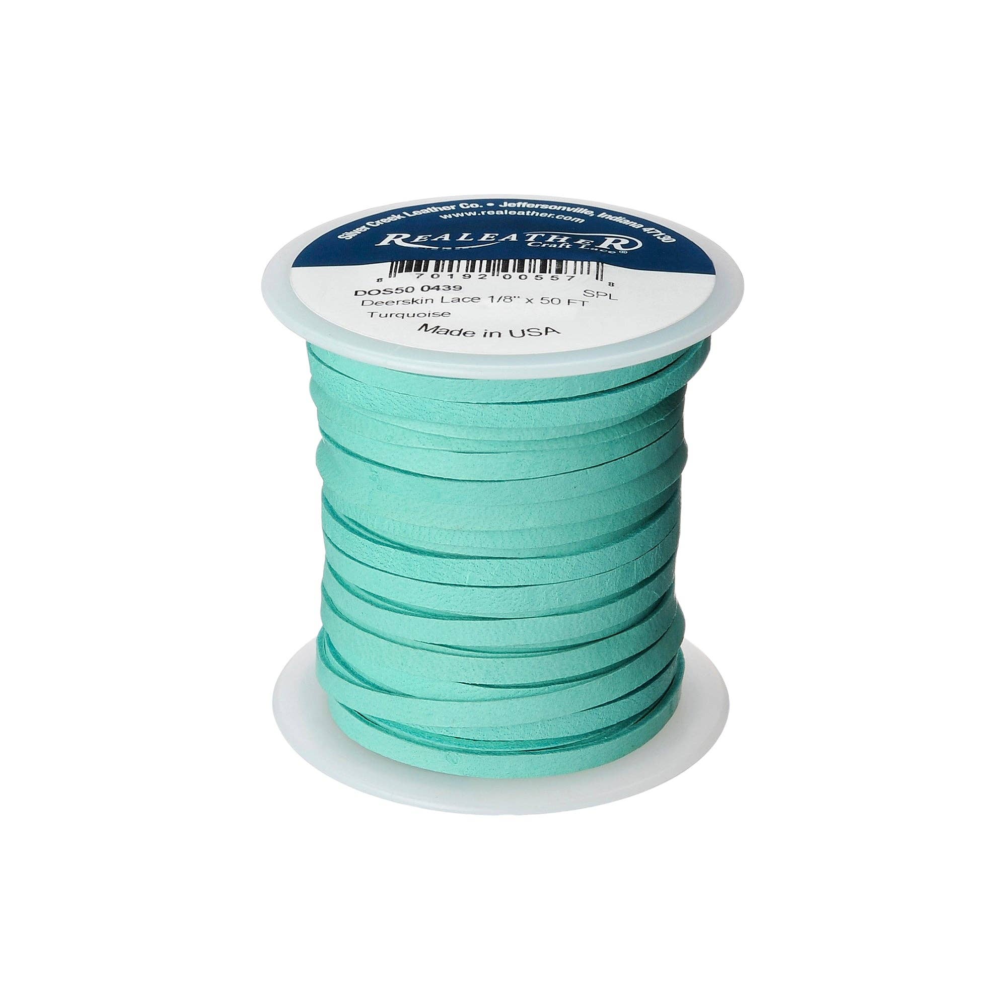 Realeather - Vendita all'ingrosso Attrezzature per lavoretti e fai da te - Pizzo in pelle di cervo 1/8", 50 piedi5