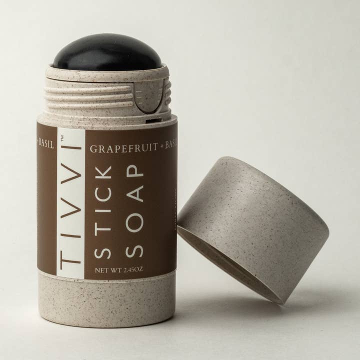 Grapefruit + Basil Stick Soap for wholesale by TIVVI