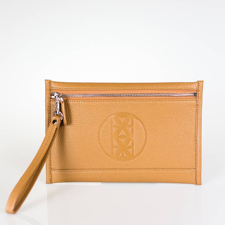 Pochette Portefeuille Signature (Camel) pour la vente par AMMA JO