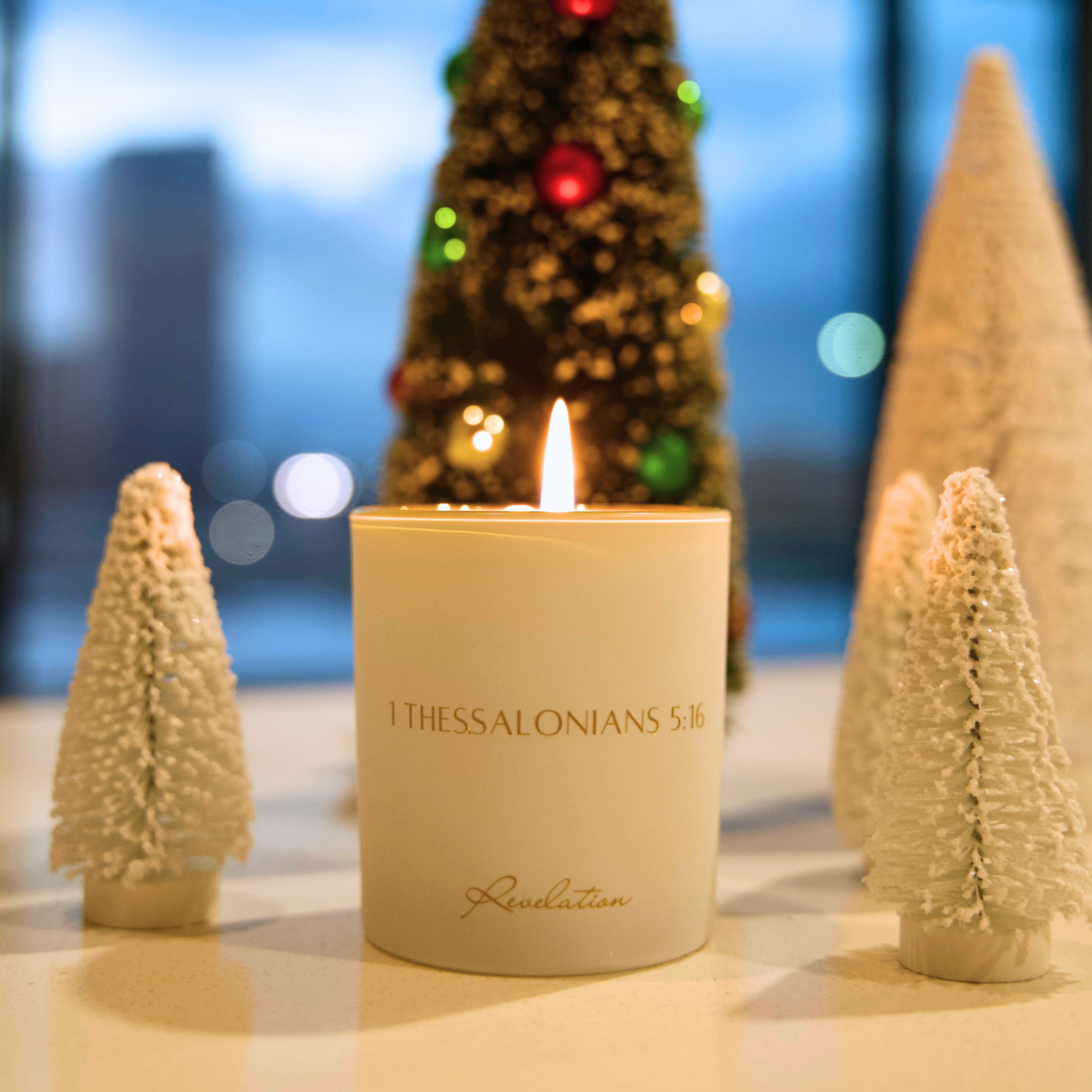 Revelation Candle - Wholesale Jar/Filled Candle - CHRISTMAS BESTSELLER "Rejoice Always" Revelation Candle2
