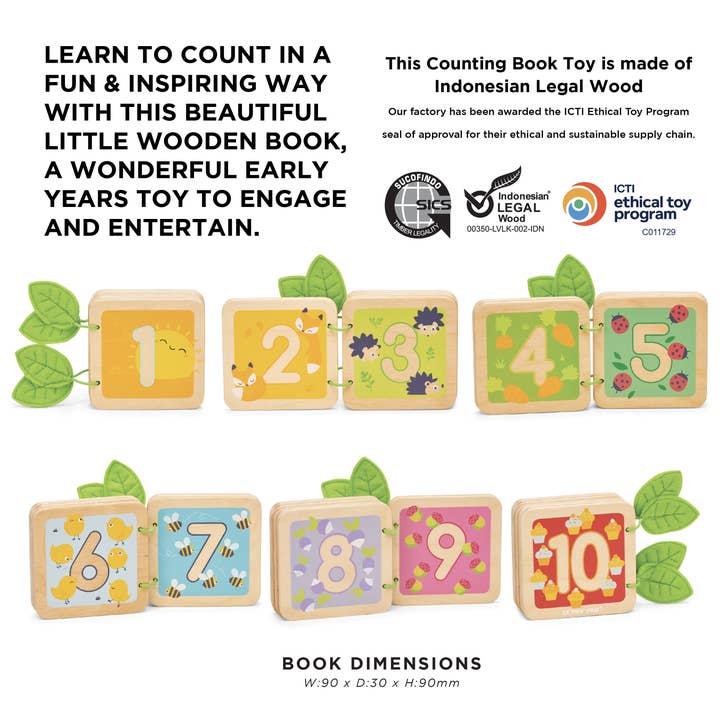 Le Toy Van, Inc. - Wholesale Wood Toy - Kids - 123 Number Counting Book