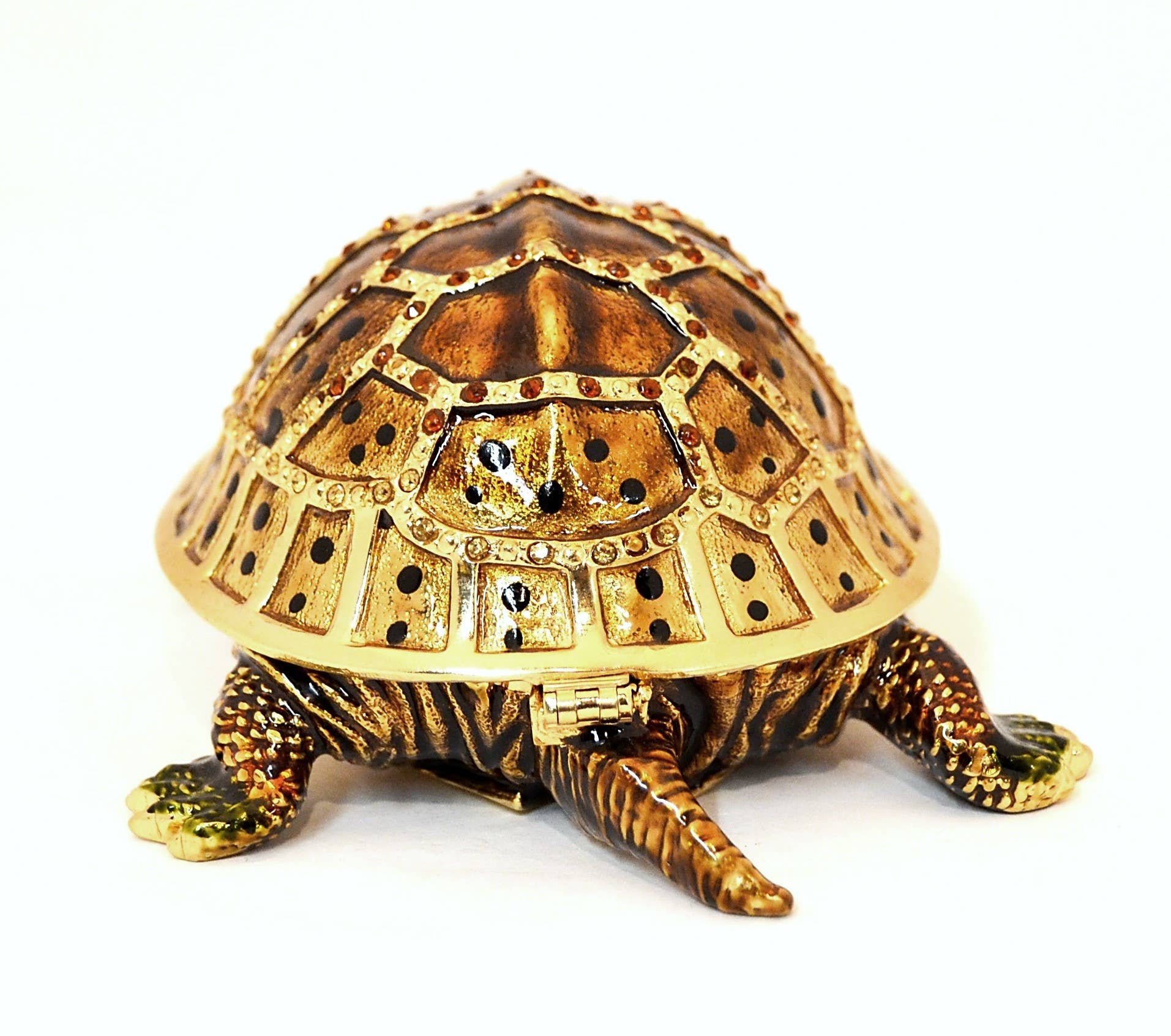 Ciel Collectables – wholesale Jewellery box/organiser – Big Turtle Trinket Box. Hand Made with Swarovski Crystals2