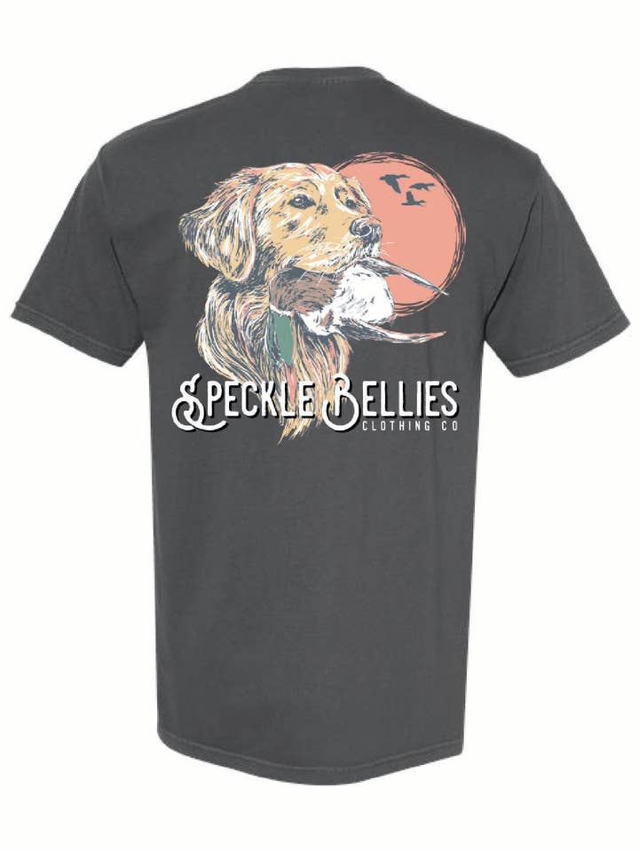 Dog Duck Yellow Lab for wholesale by Speckle Bellies Clothing Company