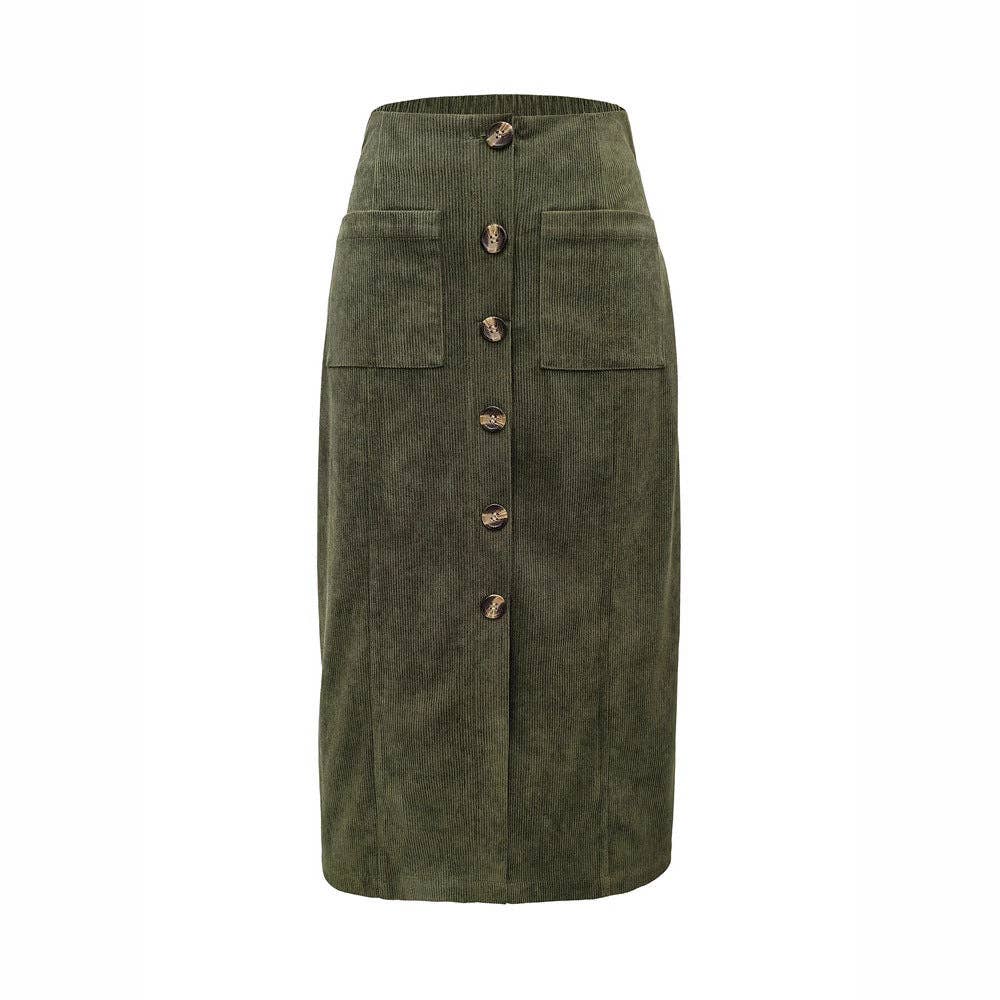 Utility Midi Skirt Women Military Green N5A299 for wholesale on Faire1