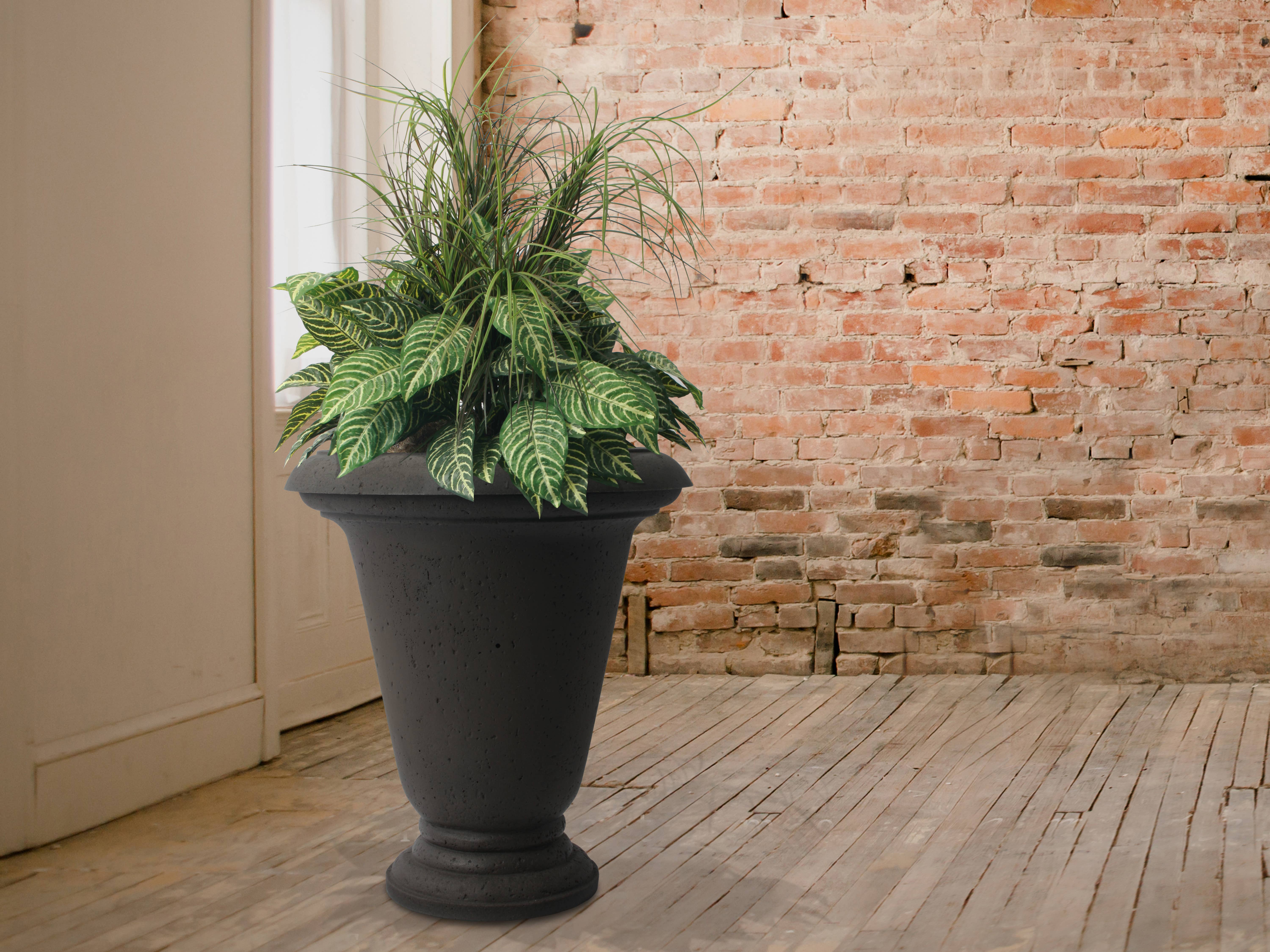 Algreen - Wholesale Plant Pot - 25" Crete URN Self Watering with Top Fill Port6