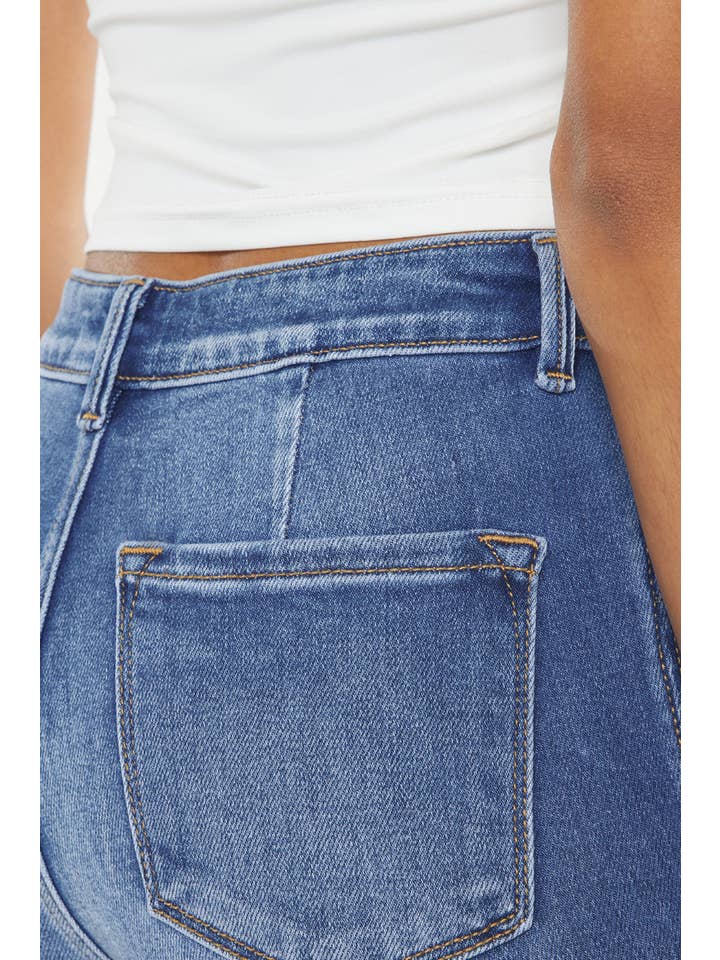 MEDIUM ULTRA HIGH RISE HOLLY FLARE JEANS-KC9248M-OP for wholesale on Faire7