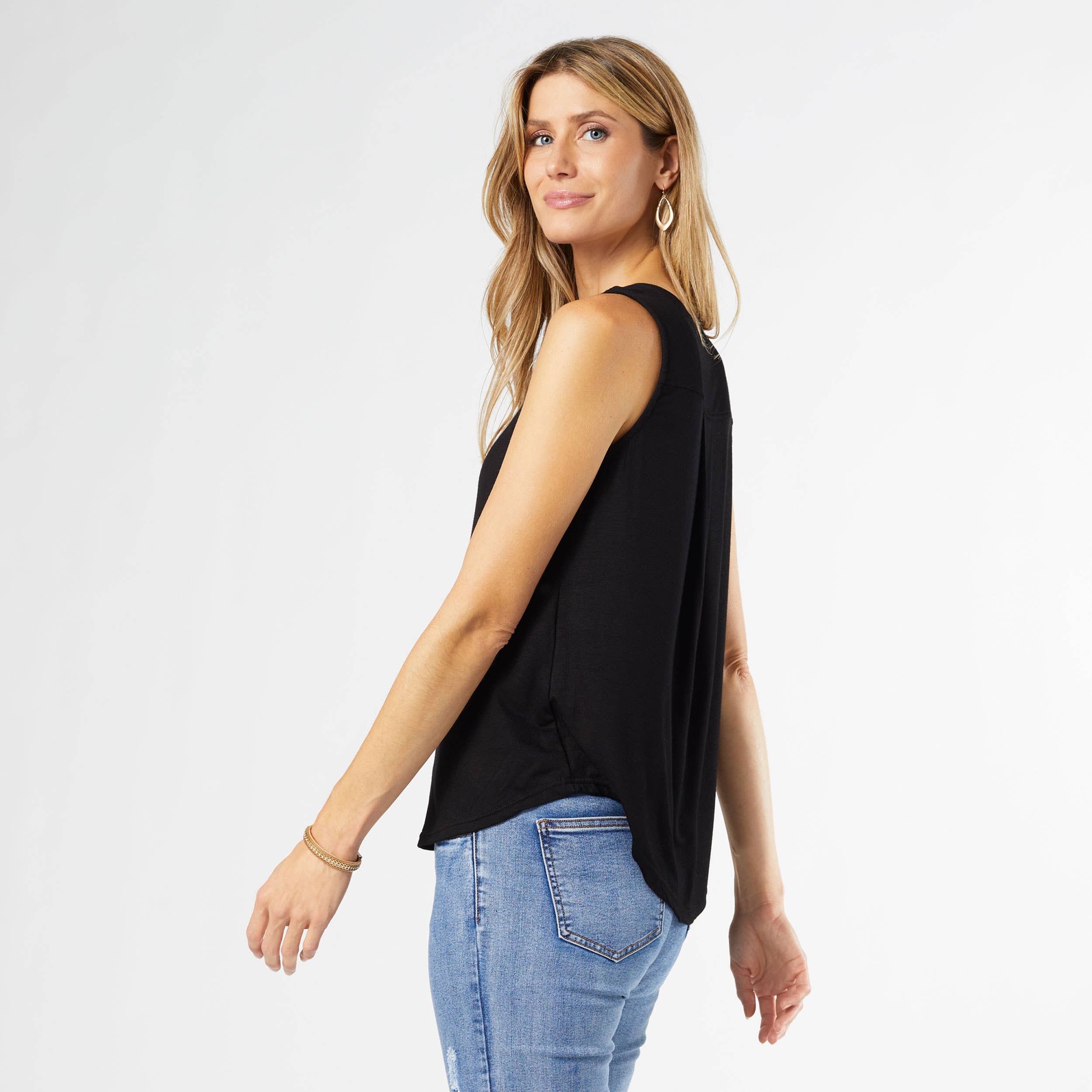 COCO + CARMEN - Wholesale Tank Top - Women's - Erin Pleat Tank Top1