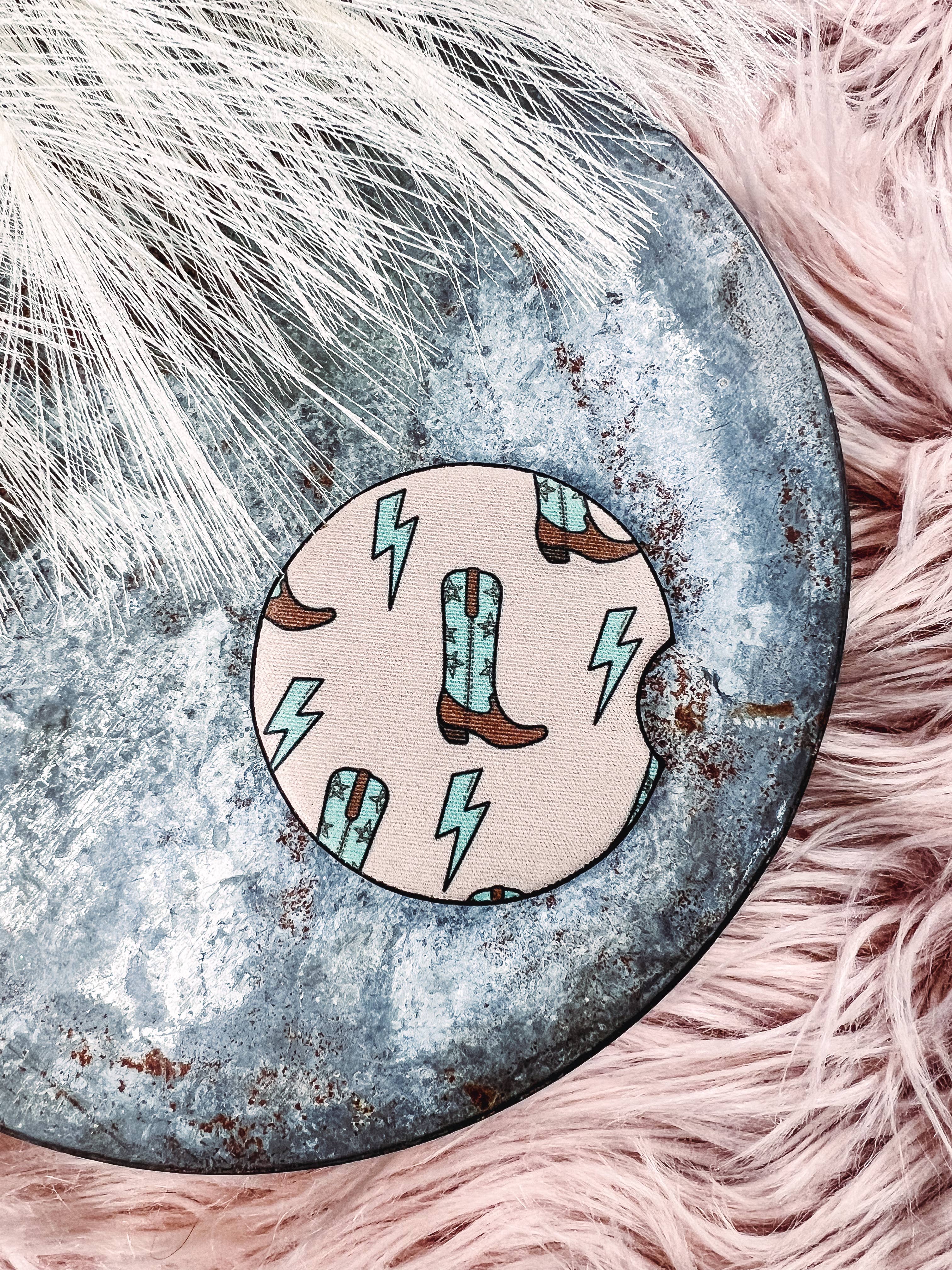 Burro Threads Co. – Großhandel Auto-Getränkeuntersetzer – Damen – Western Cowgirl Auto-Untersetzer1