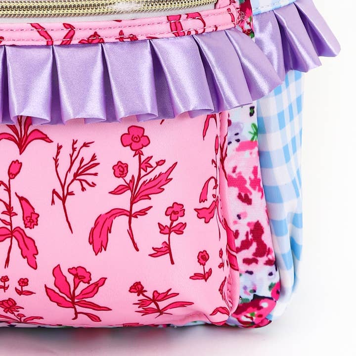 sassy kids palace - Wholesale Backpack - Kids - Pink Lavender Flower Girls Ruffle Backpack