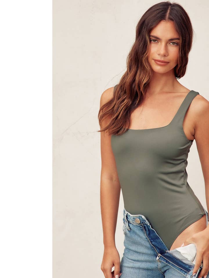 Dress Forum - Wholesale Bodysuit - Women's - FT5784 Square Neck Bodysuit22