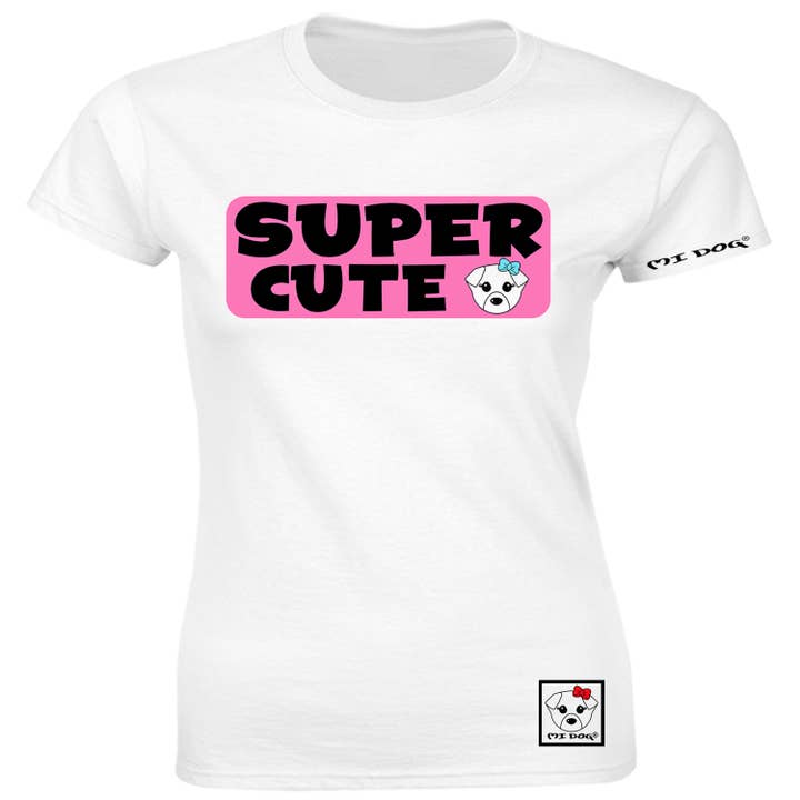 Super schattig klassiek roze badge-getailleerd t-shirt voor wholesale door MI DOG