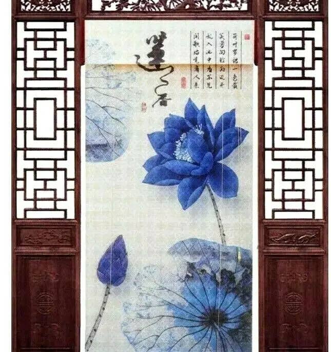 everythingbamboo - Wholesale Curtain - Bamboo Curtain & Screen Blind Rolling Curtain Panel Privacy Custom Size Picture Made to Order6