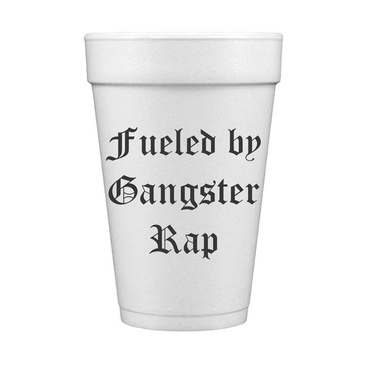 Fueled By Gangster Rap for wholesale by Kool Kups & Party Goods