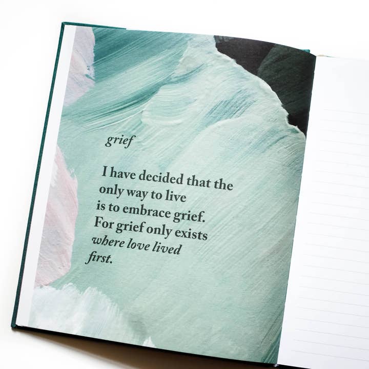 Duncan & Stone Paper Co. - Vente Journal intime - Journal de deuil - Bleu sarcelle | Cadeau de sympathie | Journal de perte d'un enfant9
